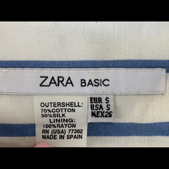 Zara Striped button waist pleated midi skirt - Picture 2 of 7